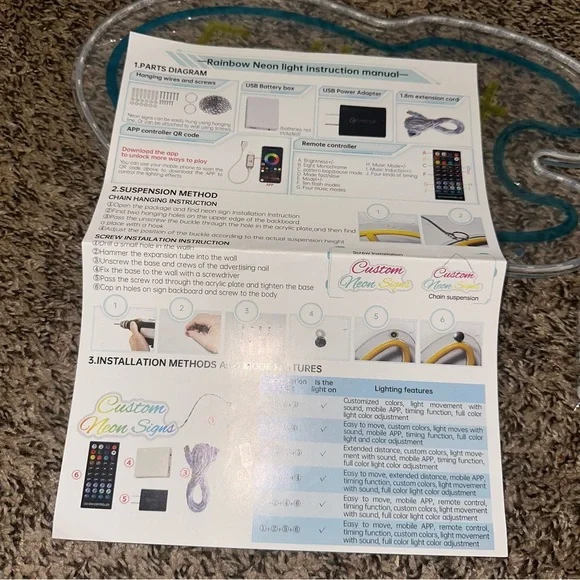 Colorful Fallout LED Sign - Picture 8 of 11